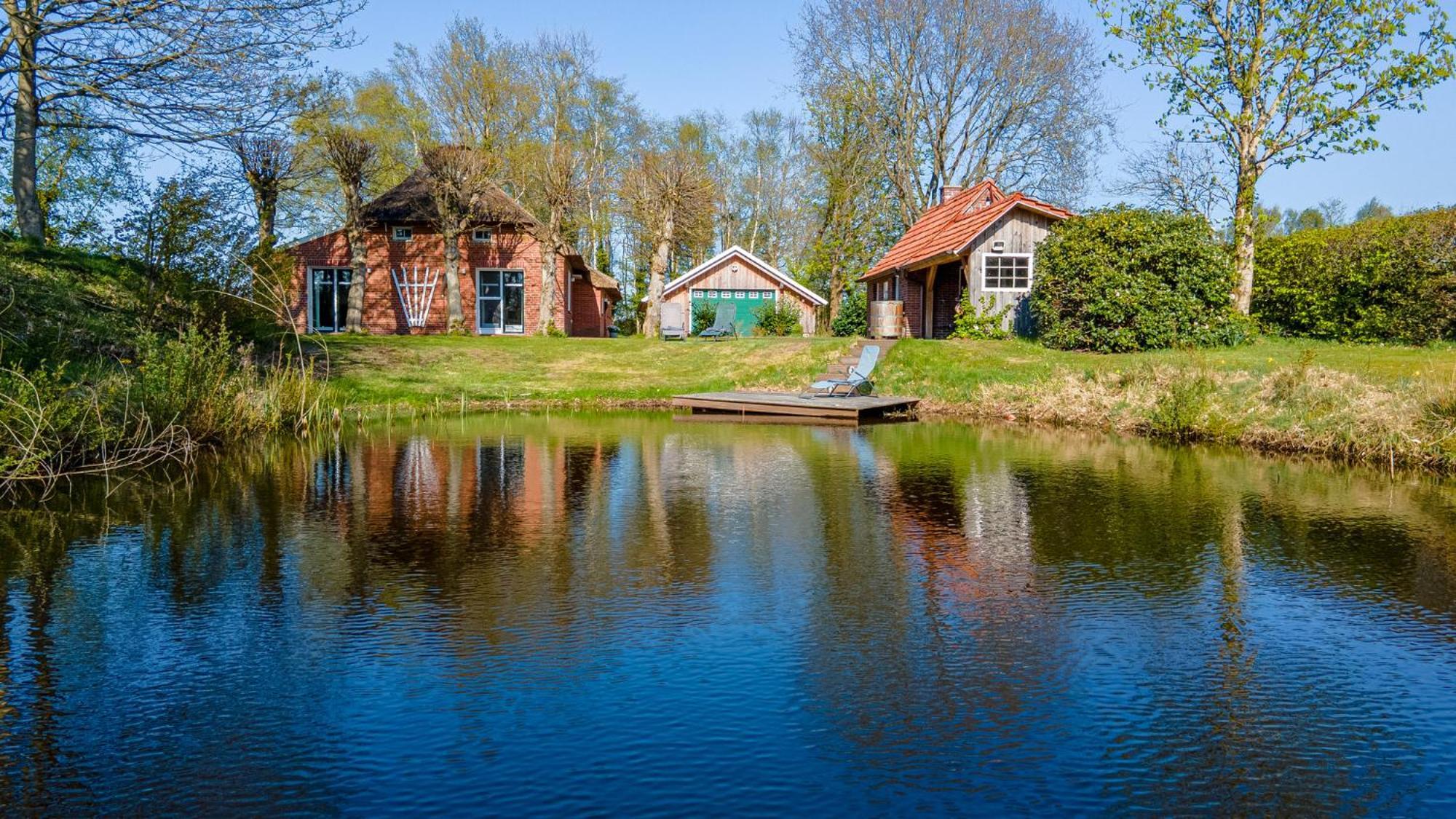 Reetdach Ostfriesenhaus Villa Südbrookmerland Eksteriør billede